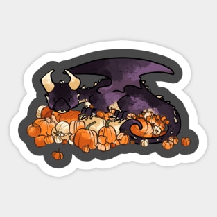 Pumpkin Harvest Dragon Sticker